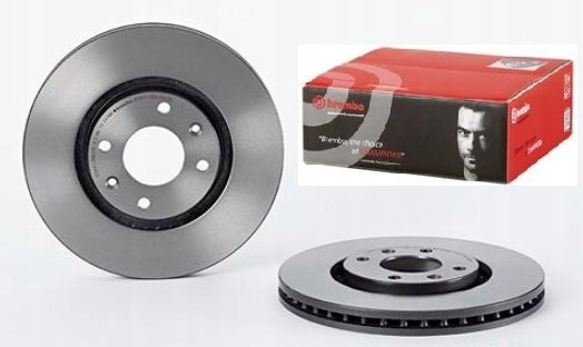 09.8760.11 - BREMBO ПЕРЕДНИЕ ТОРМОЗНЫЕ ДИСКИ PEUGEOT 2008 2013-