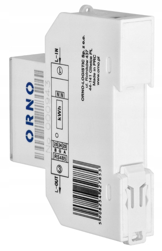 LICZNIK ENERGII JEDNOFAZOWY WIELOTARYFOWY PV RS485 Napięcie pracy 230 V