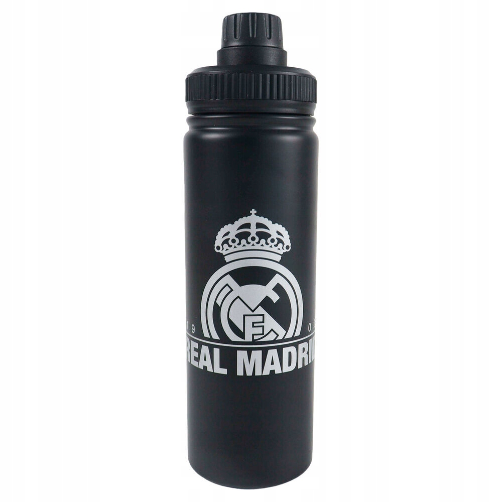 Bidon Stalowy Real Madryt 750 ml Butelka Rmcf Czarna Oficjalny Produkt 645