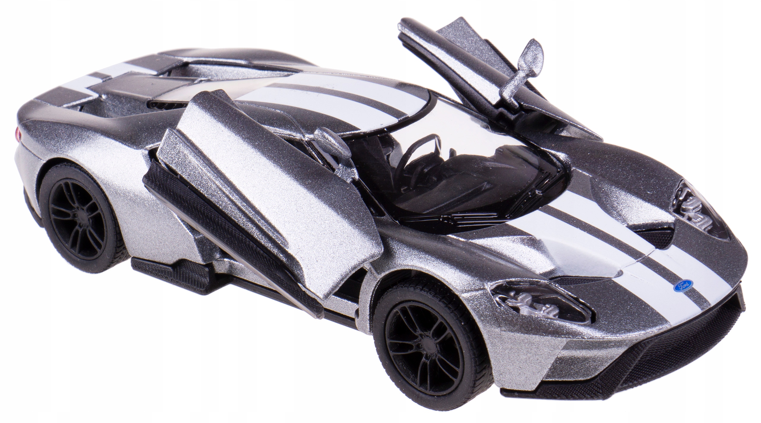 

2017 Ford Gt Kinsmart Model Metalowy 1:38 Srebrny