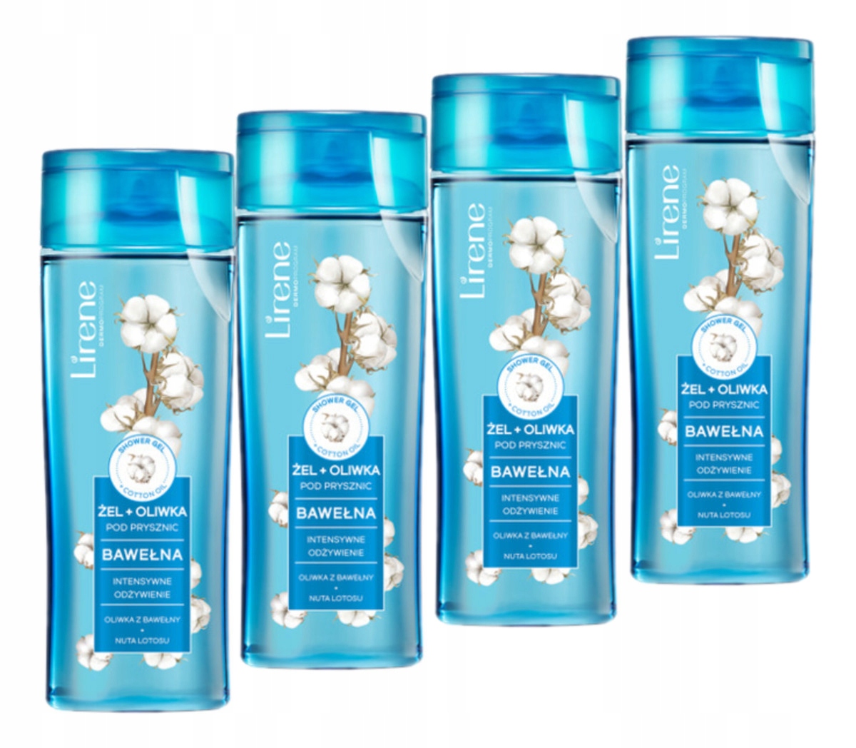 Lirene Body Olive Gel Sprchový olej Bavlna 4x250 ml