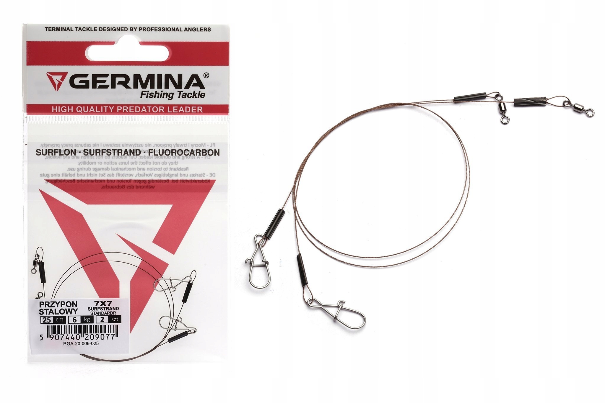 Przypon Stalowy Germina 7x7 Surfstrand 6kg-25,0 cm