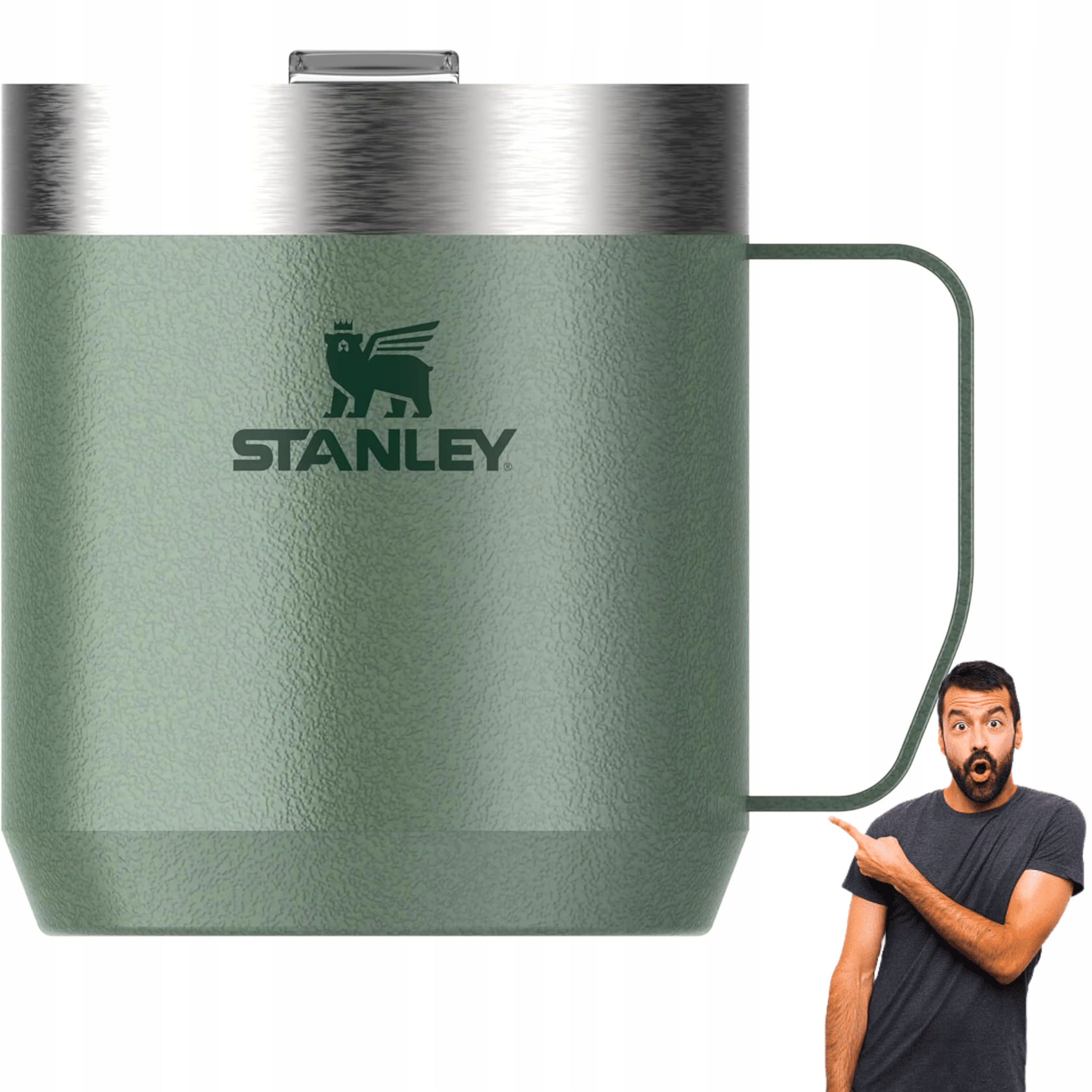 Termohrnek na kempování s víčkem Stanley 0,35