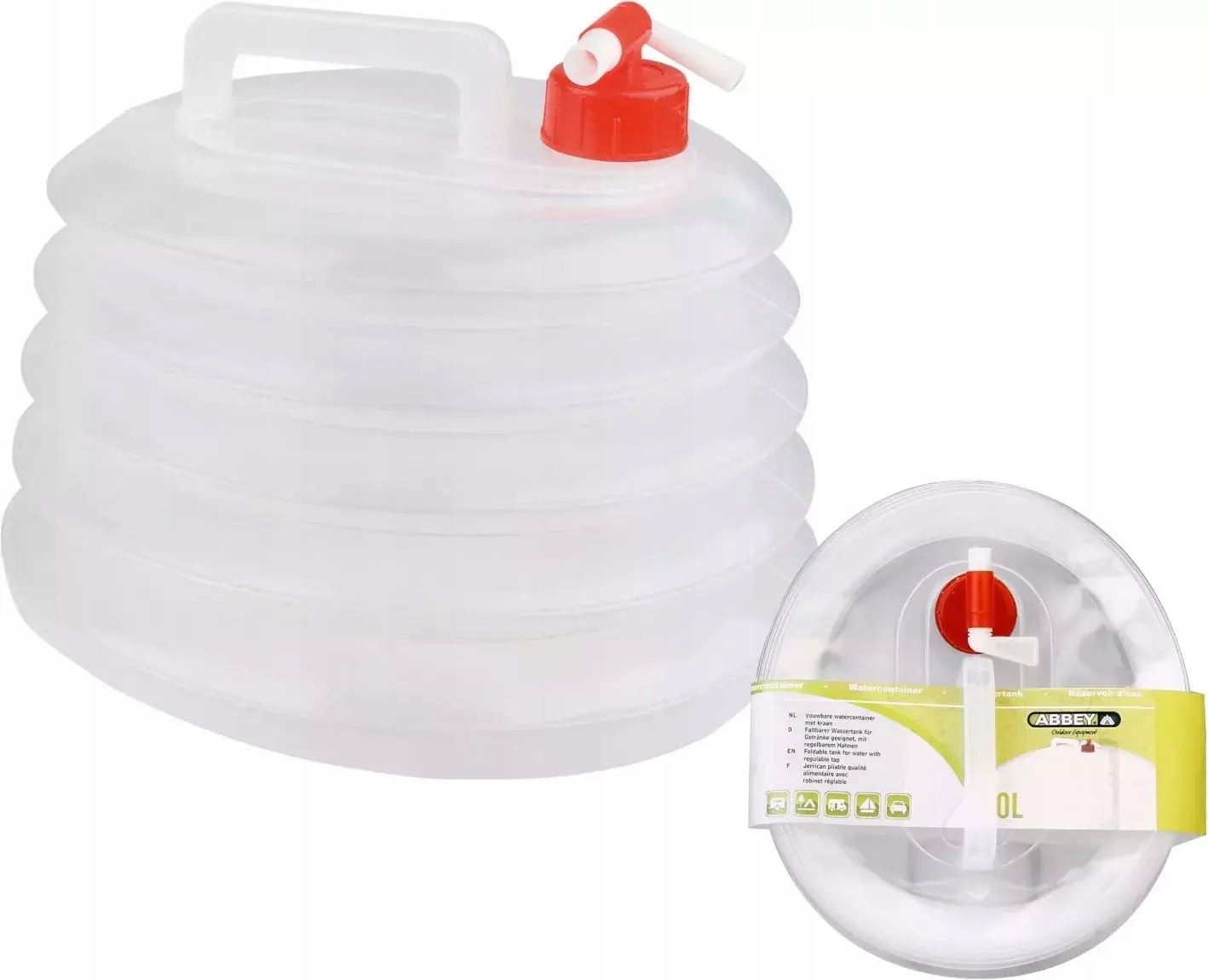 

Pojemnik składany na wodę kranikiem Abbey Camp 10L