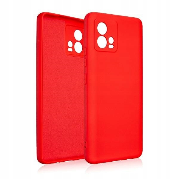Beline Etui Silicone Motorola Moto G72 czerwony/red
