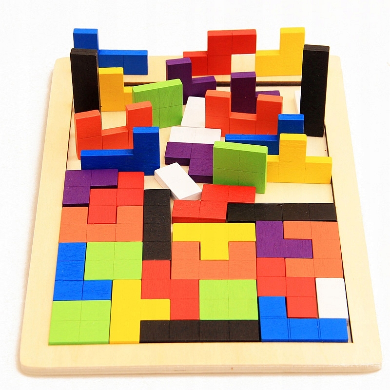 

Układanka drewniana Tetris Puzzle 40 el. Klocki