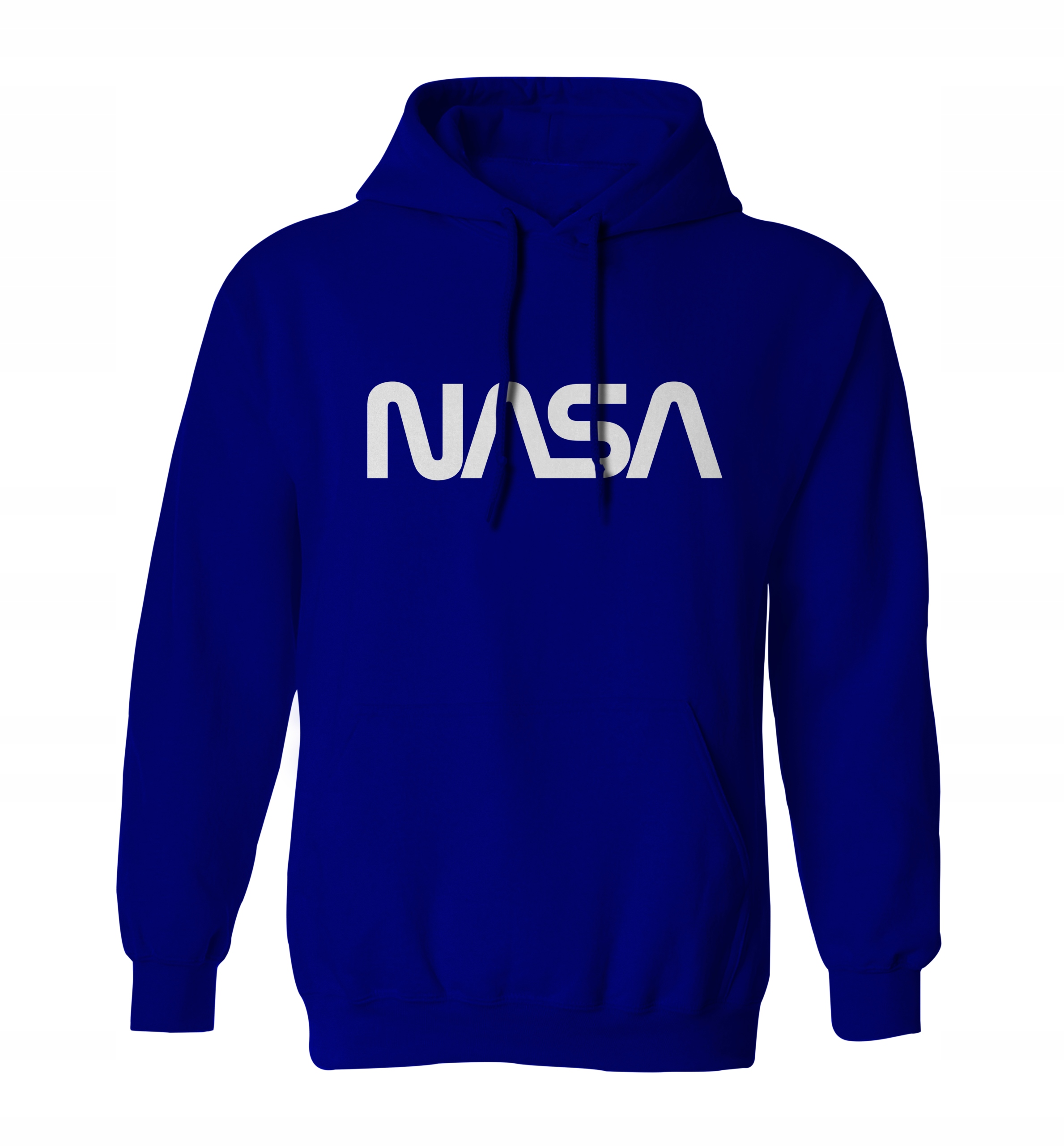

Modna bluza Nasa męska, kangurka, niebieska XL