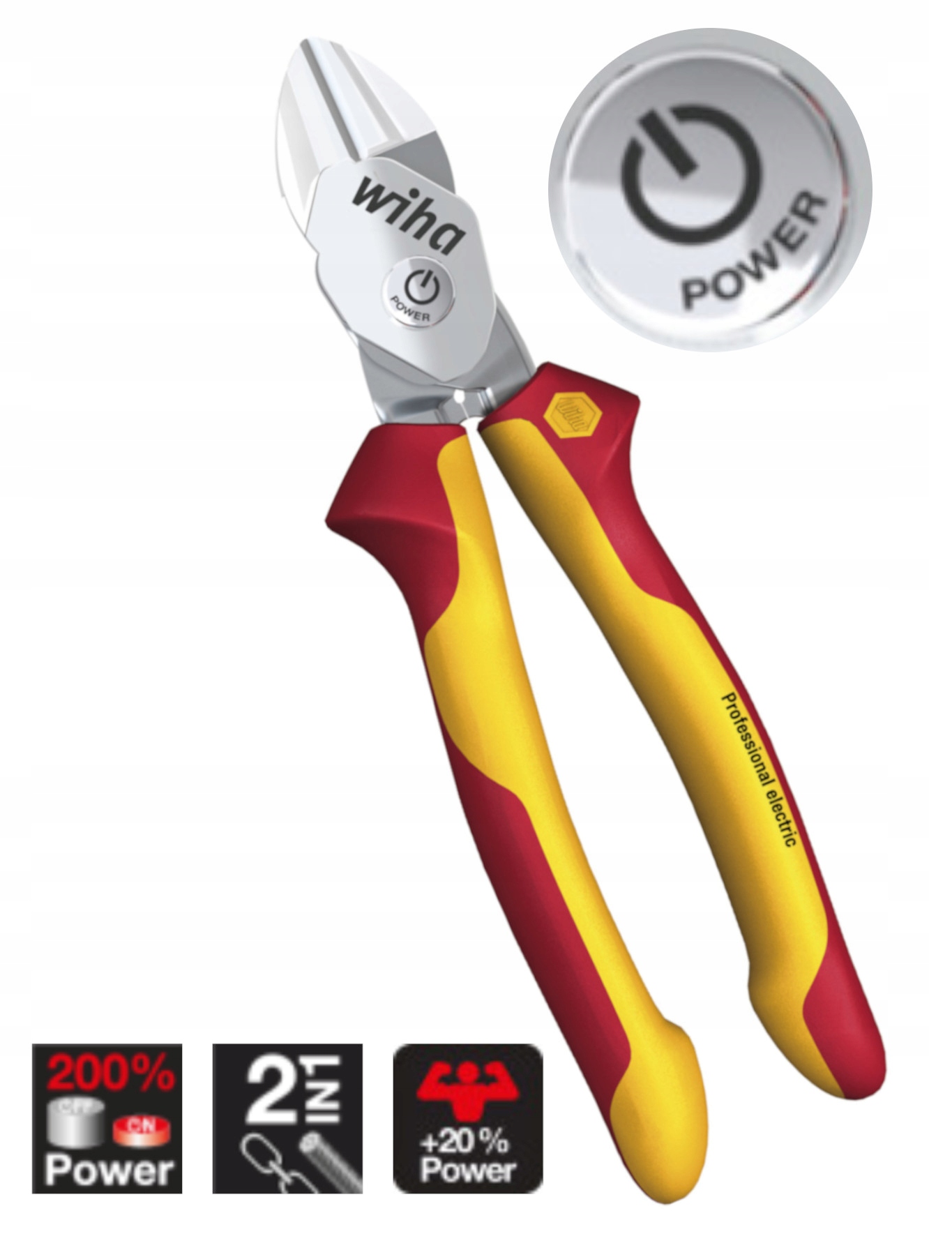 Wiha Szczypce Boczne Izolowane BiCut Z Dynamicjoint 200 mm 38191