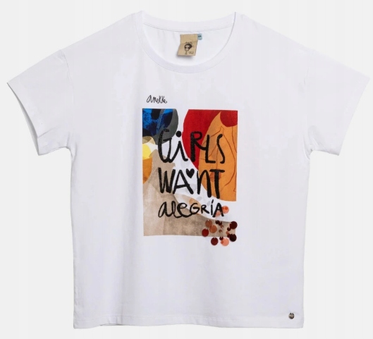 A689 Anekke Alma T-Shirt S/m Bílá Tričko s krátkým rukávem