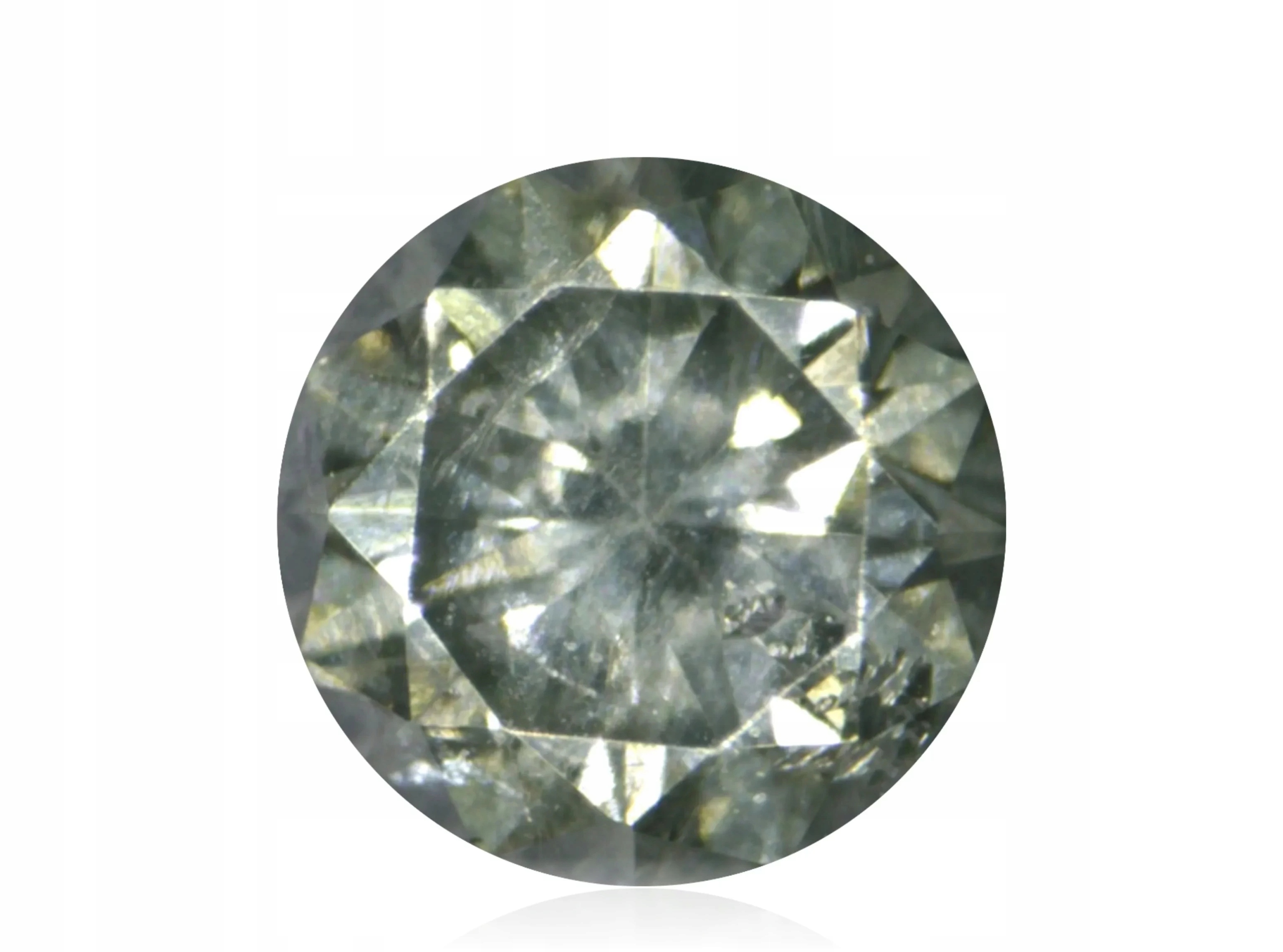 Přírodní Diamant 0.04ct Zelený Briliant I1 eCertifikát Wbd