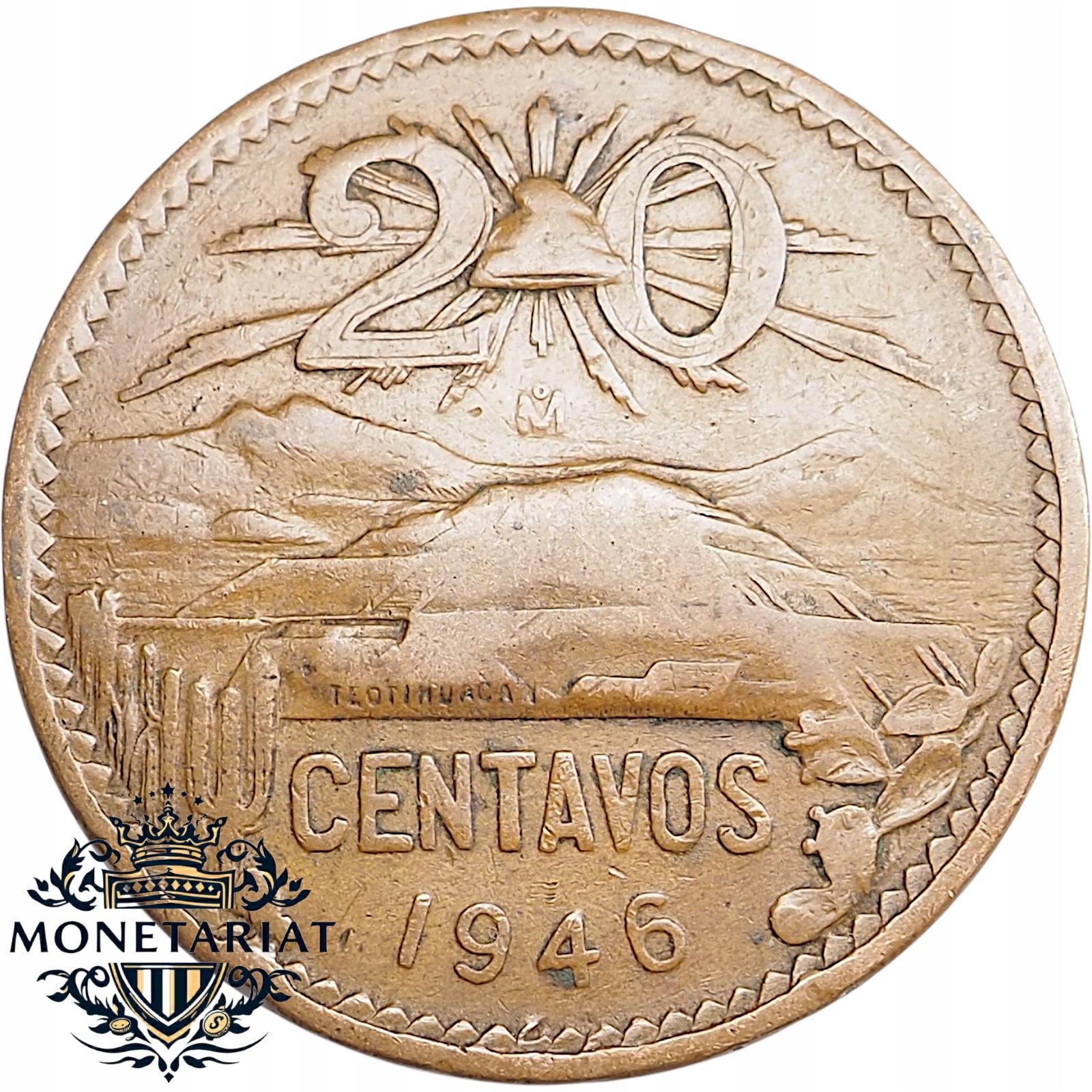20 CENTAVOS 1946 MEKSYK