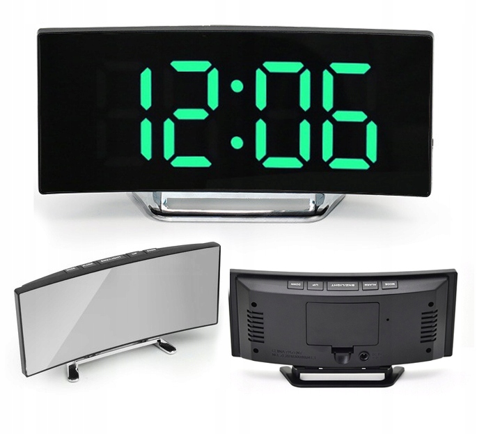 

Budzik Zegar Elektroniczny Led Cyfrowy Termometr