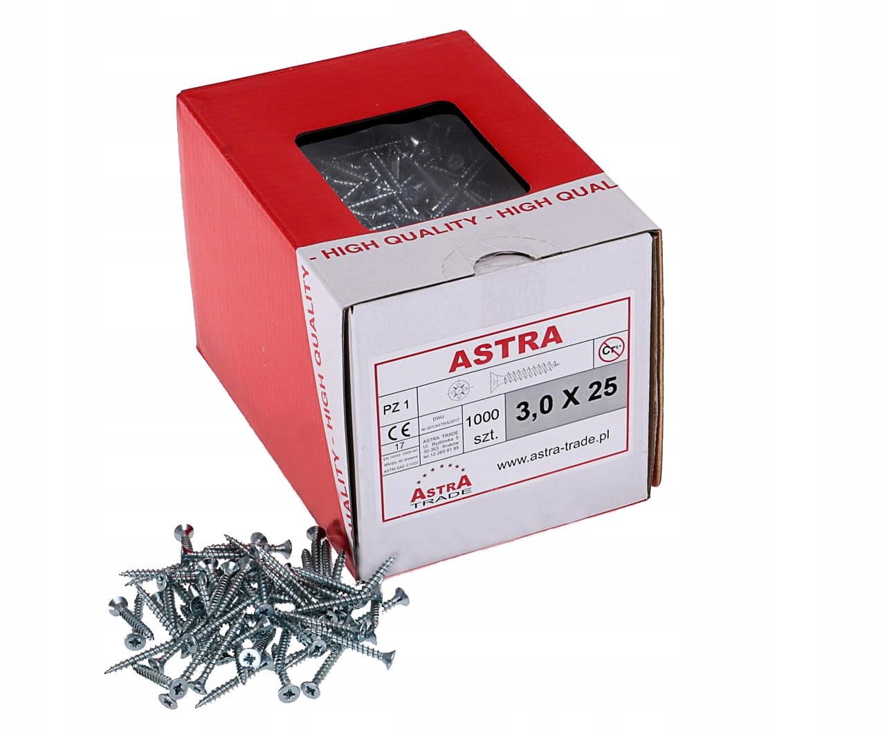 

Wkręt 3X25 /1000 Szt/ Astra