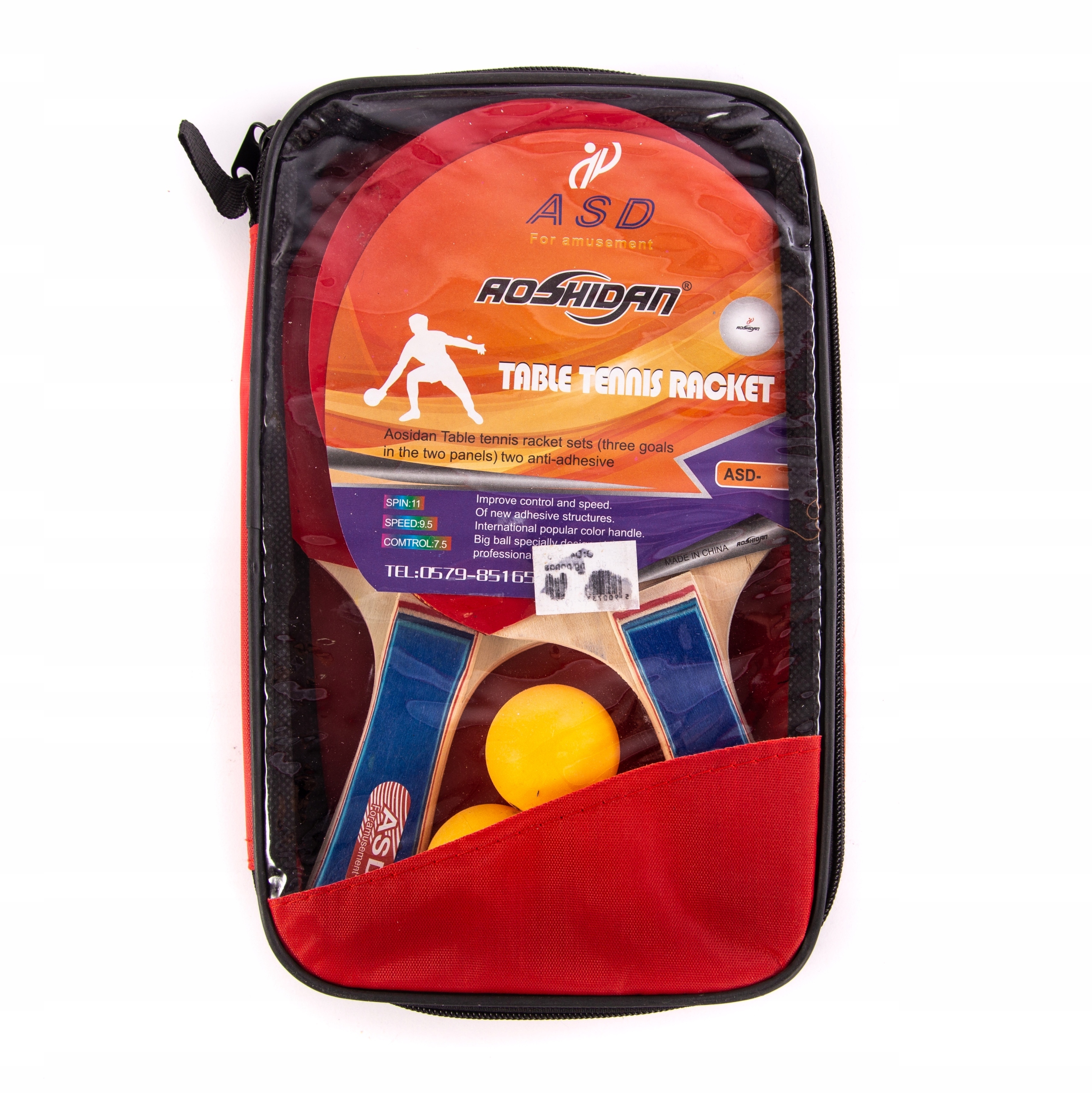 ZESTAW DO PING PONGA 2 PALETKI RAKIETKI + 3 PIŁECZKI POKROWIEC Stan opakowania oryginalne