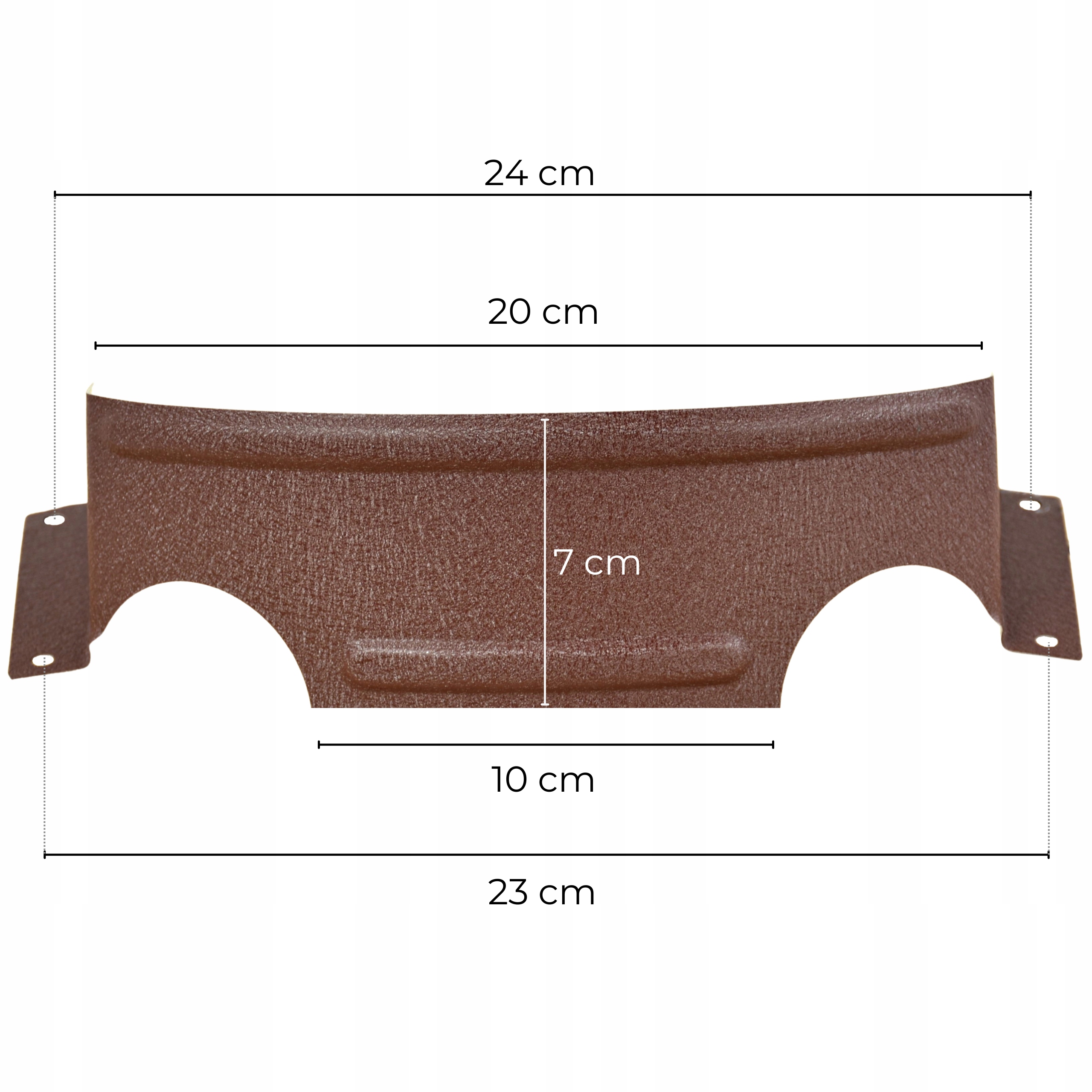 ŚNIEGOŁAP płotek śniegowy łezka OCYNK BRĄZ 8017 Długość (cm) 25 cm