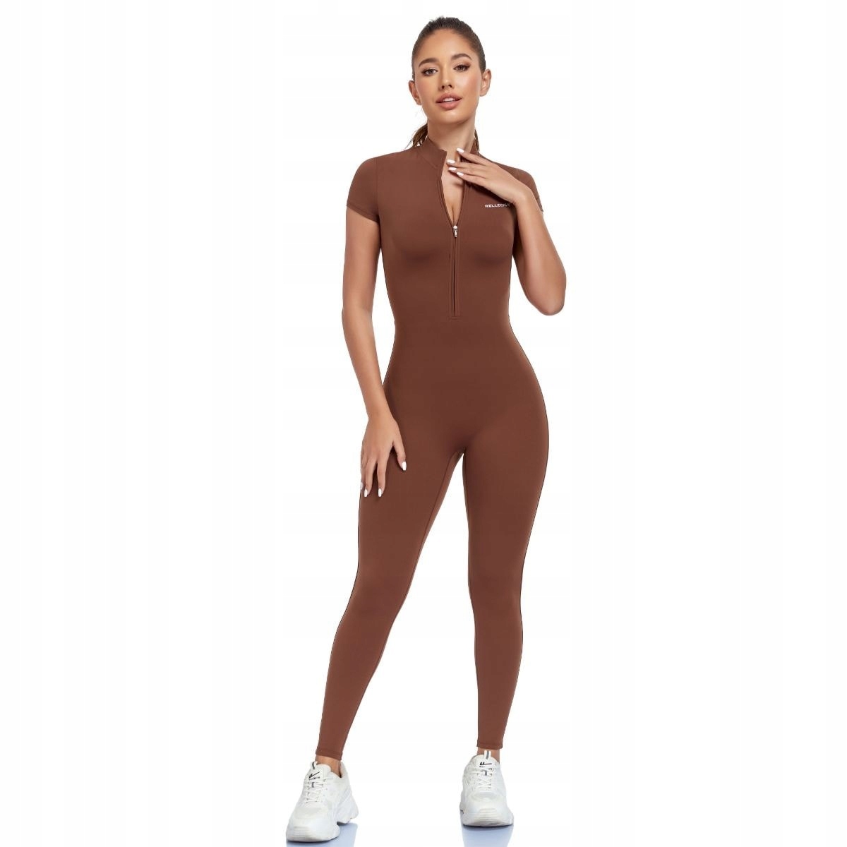 Czekoladowy kombinezon damski Relleciga Second Skin S/m