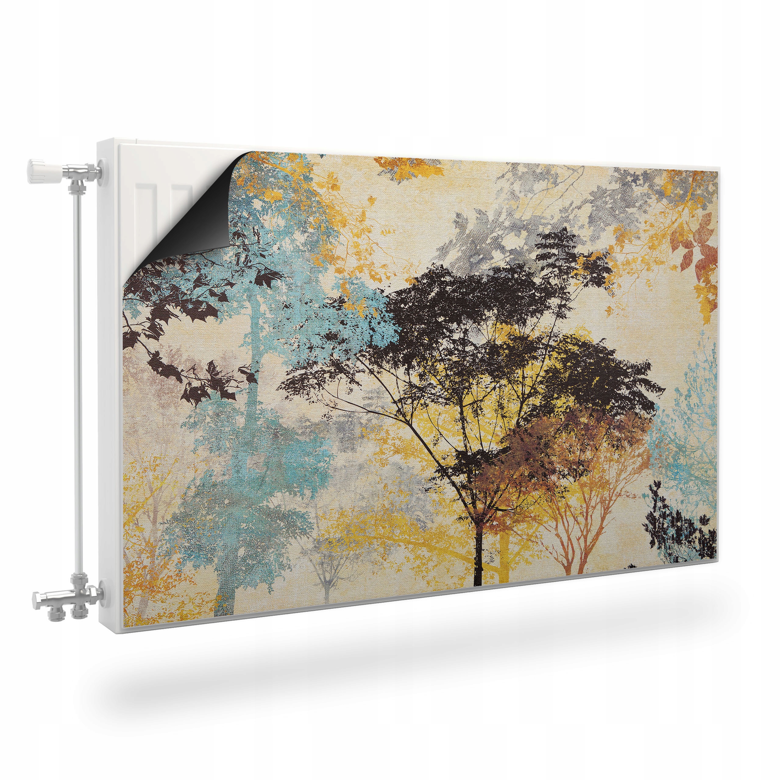 Maskovač Na Radiátor Dřeva Vintage Styl Abstrakce Kryt Magnet 120x60
