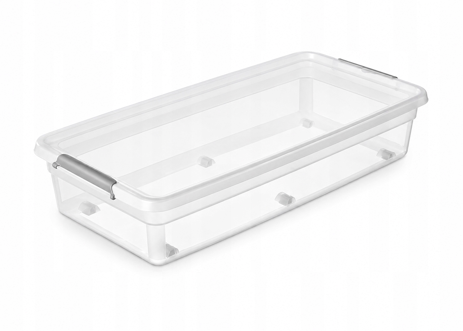 Pojemnik 35L plastikowy na kółkach z pokrywą organizer pod łóżko pudełko