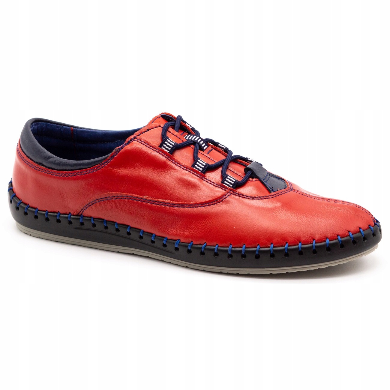 

Buty Męskie Skóra Polskie 312K Czerwony Lico 43
