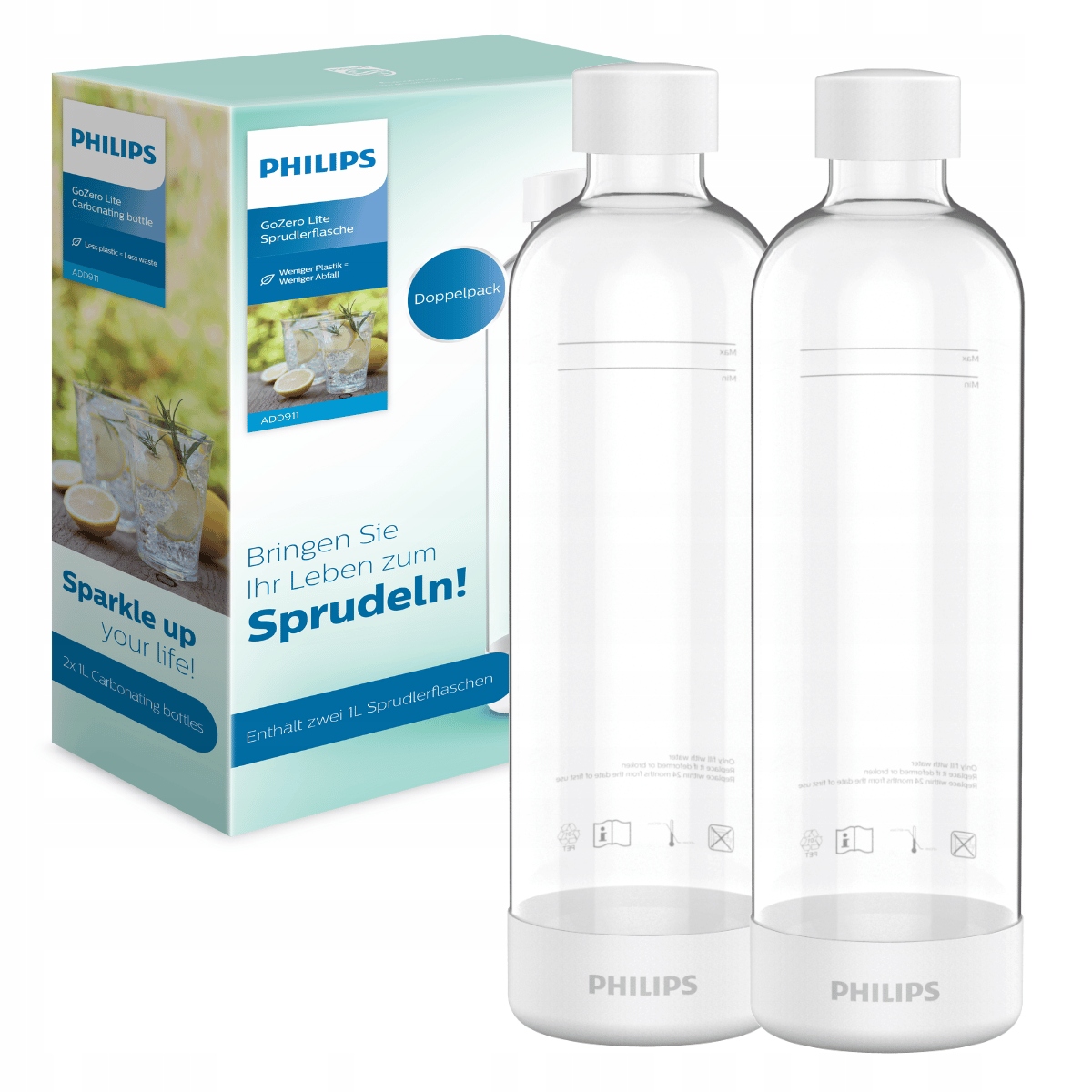 

Butelki Philips do saturatora ADD911WH, 2 sztuki