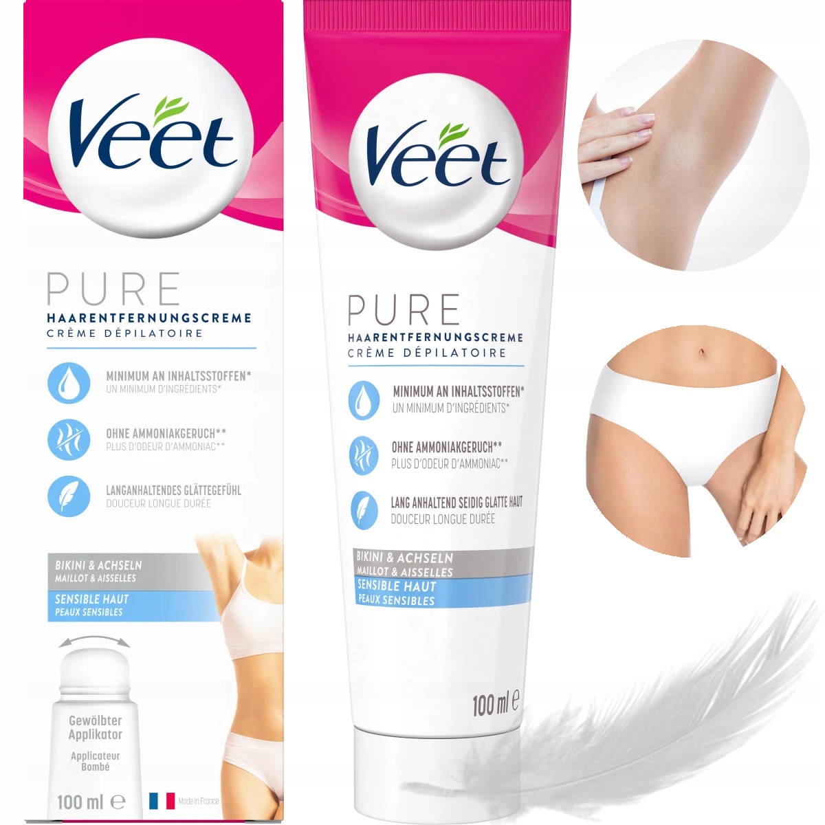 

Veet Pure Krem Do Depilacji Pach Nóg Bikini 100 ml