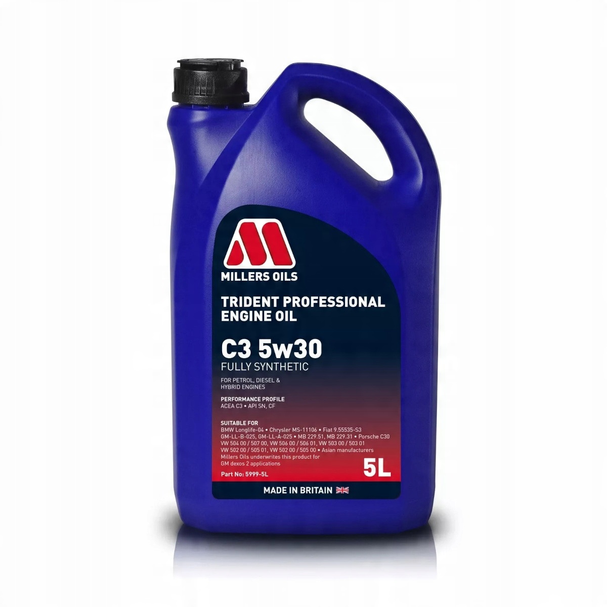 

Millers oils Trident Longlife 5W30 5L 504/507.00