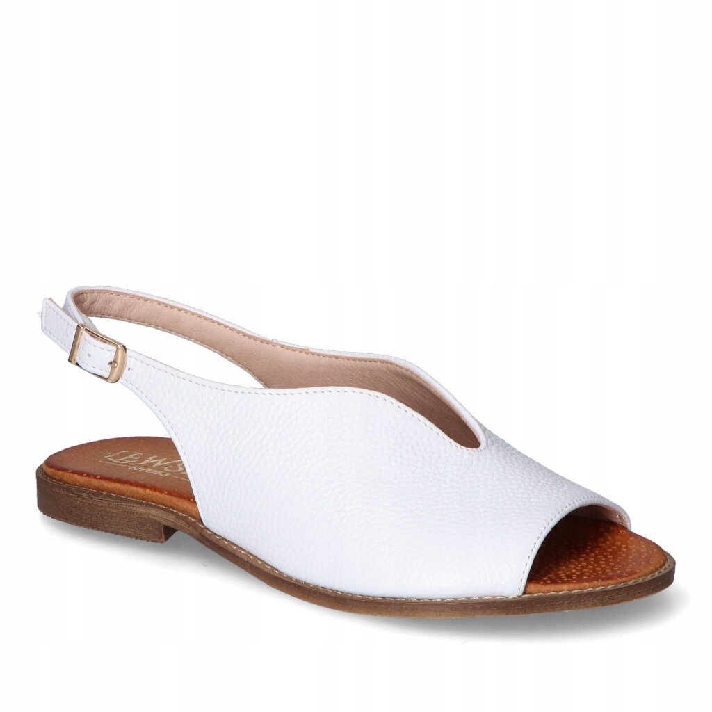 Sandály Lewski 3220/X Bílé hrách 39