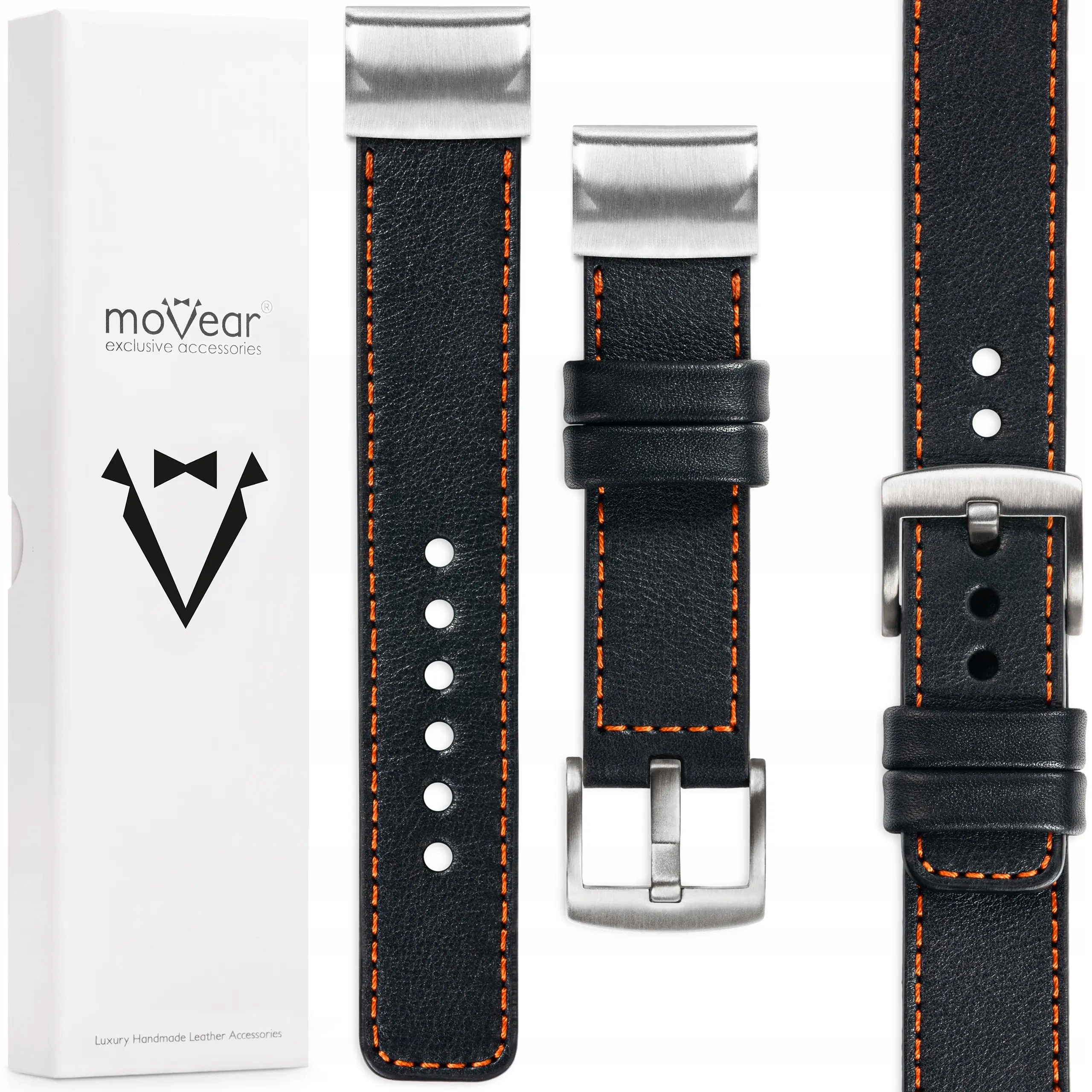 Kožený řemínek pro Garmin Fenix 8s 7s 6s 5s Instinct Movear