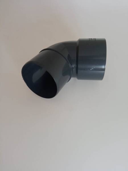 Kolano rury specjalne PVC 75 x 67 grafit Kaczmarek