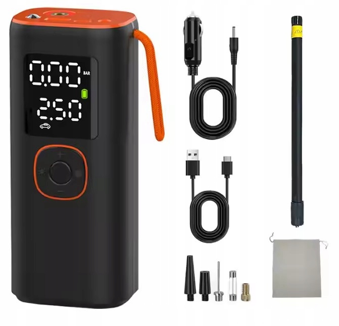 Elektryczna Pompka Samochodowa Kompresor Sprężarka Uniwersalna Dzień Ojca