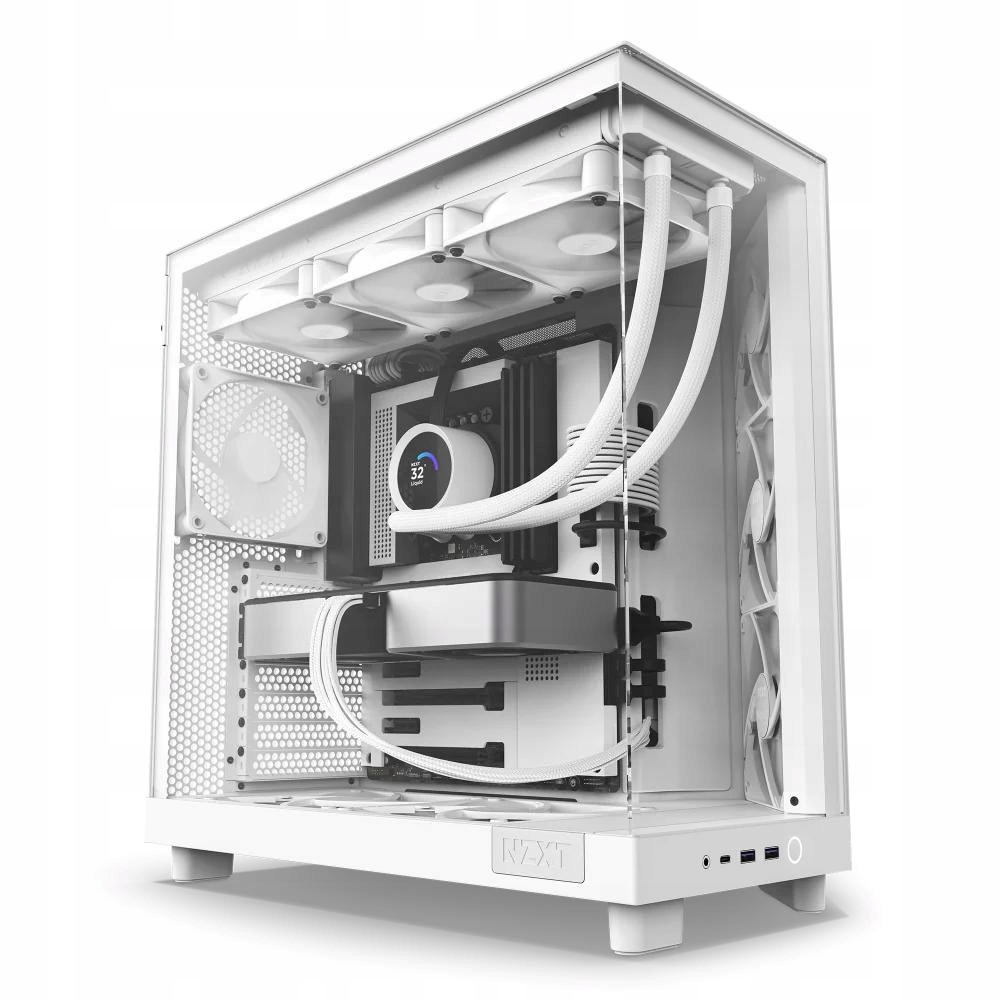 Nzxt skříň H6 Flow dvoukomorová MidT 3x120mm fan 2xUSB 3.2…
