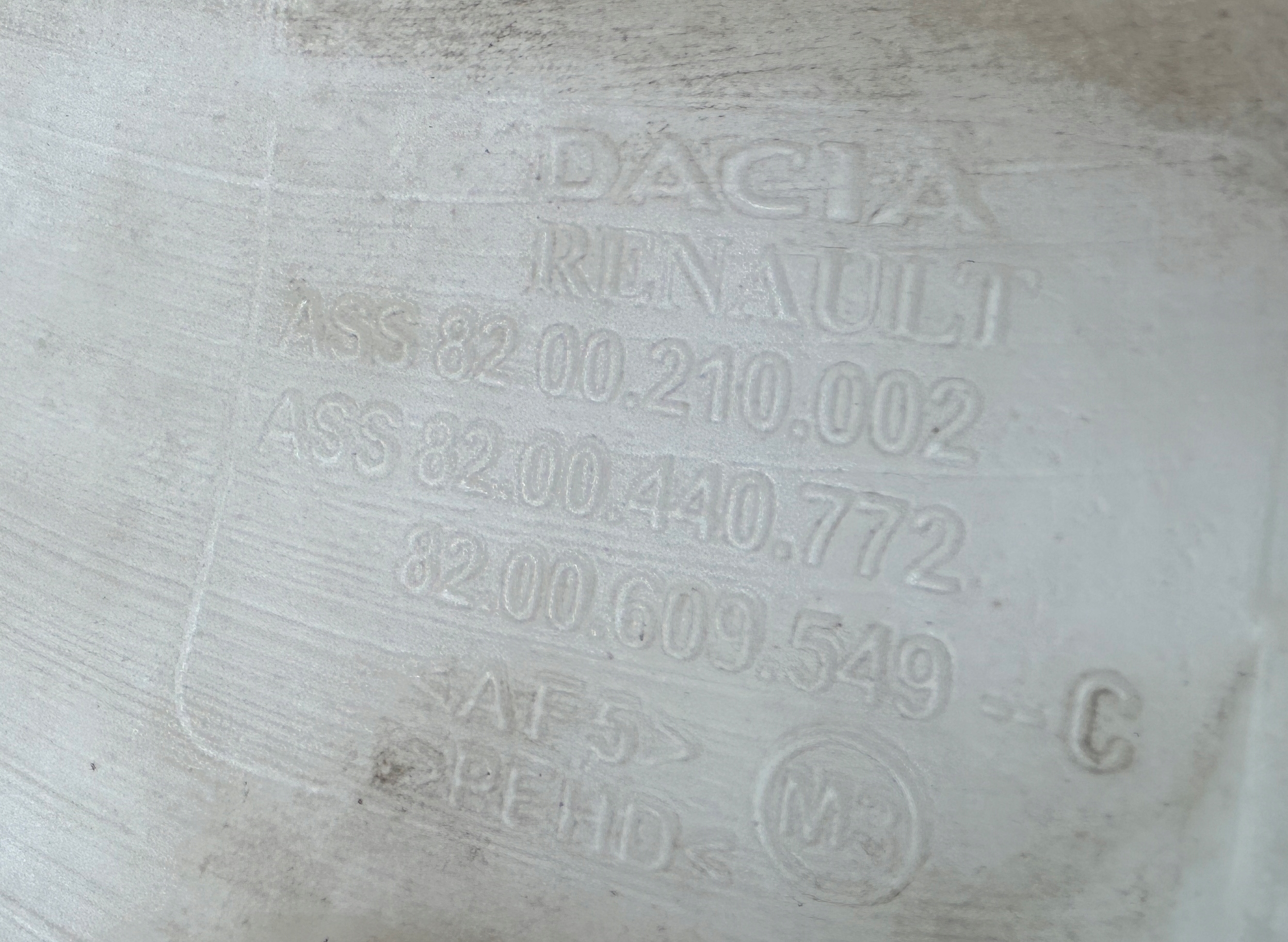 washer fluid tank DACIA DUSTER and 8200609549