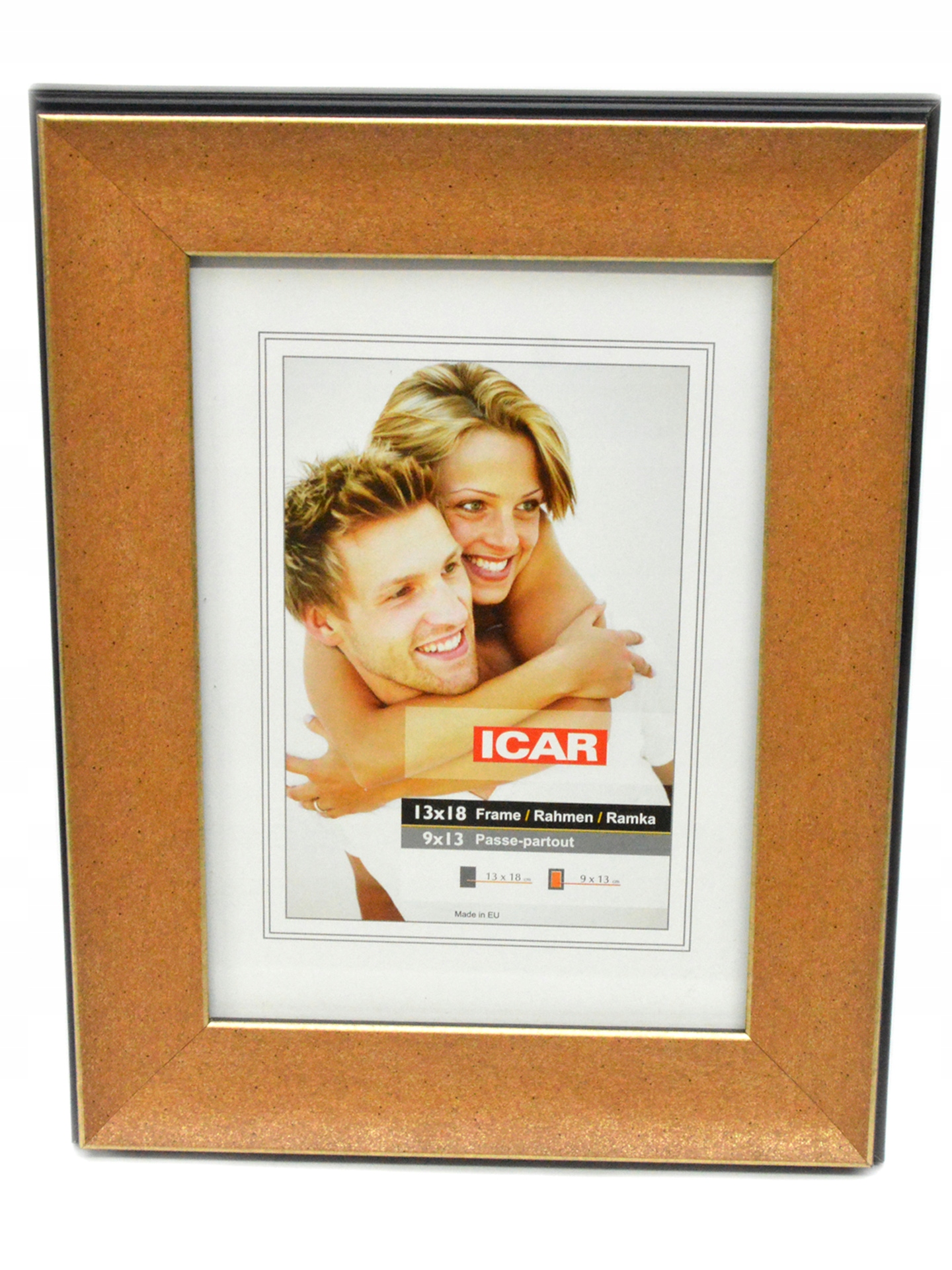 

Ramka Na Zdjęcia 13x18 CM Icar Złota Matowa