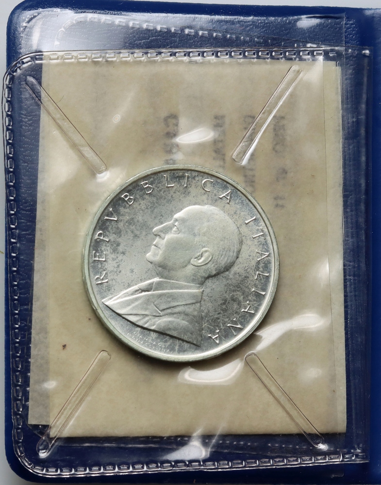 Włochy, 500 lirów 1974 R, Guglielmo Marconi