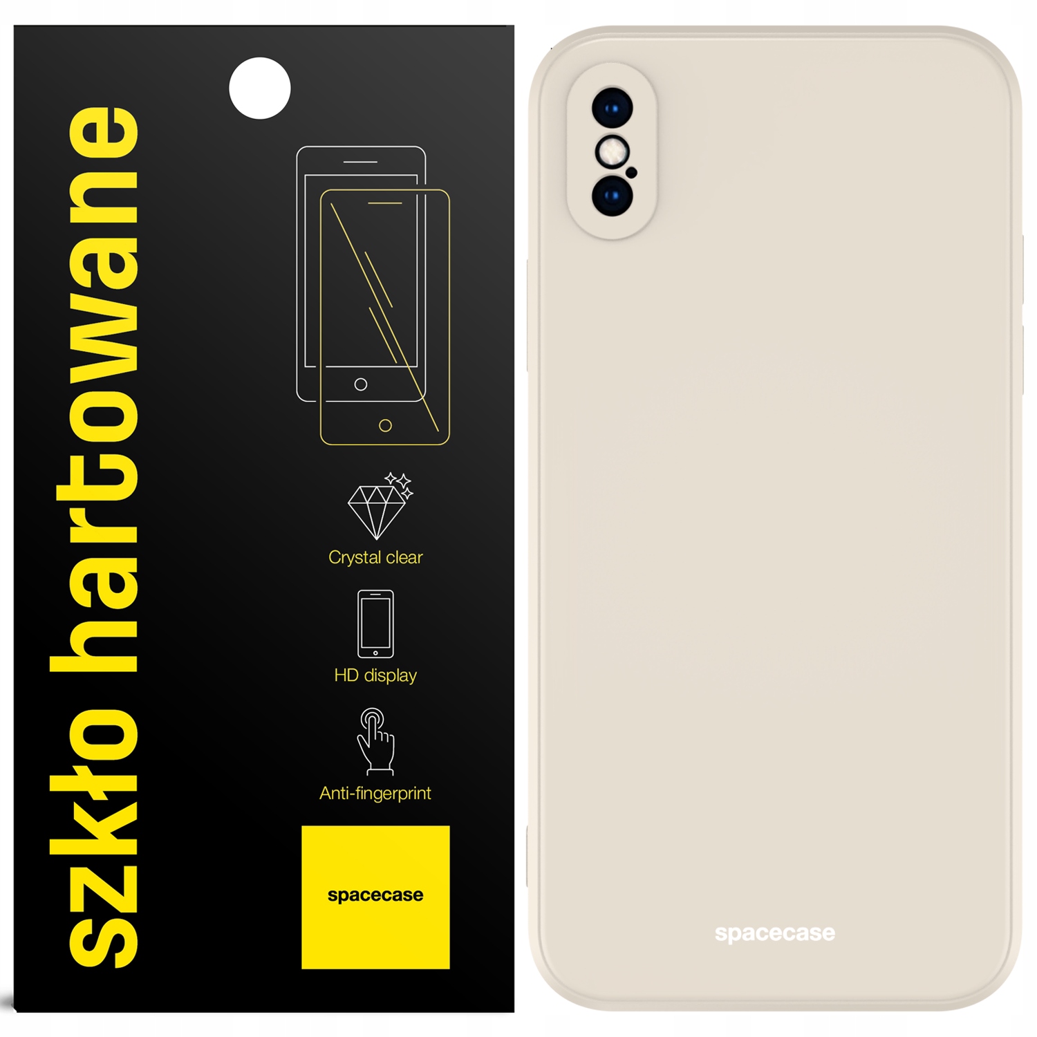 

Etui Do Iphone X Xs Spacecase Silicone Szkło