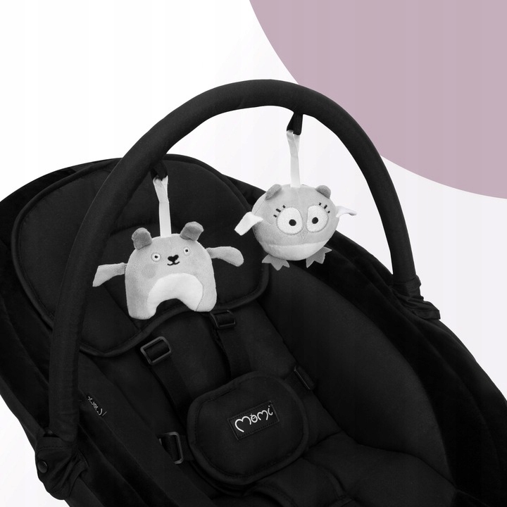 LEŻACZEK BUJACZEK ELEKTRYCZNY - MoMi KENANI ONYX - BLUETOOTH MUZYKA PILOT Kolor czarny