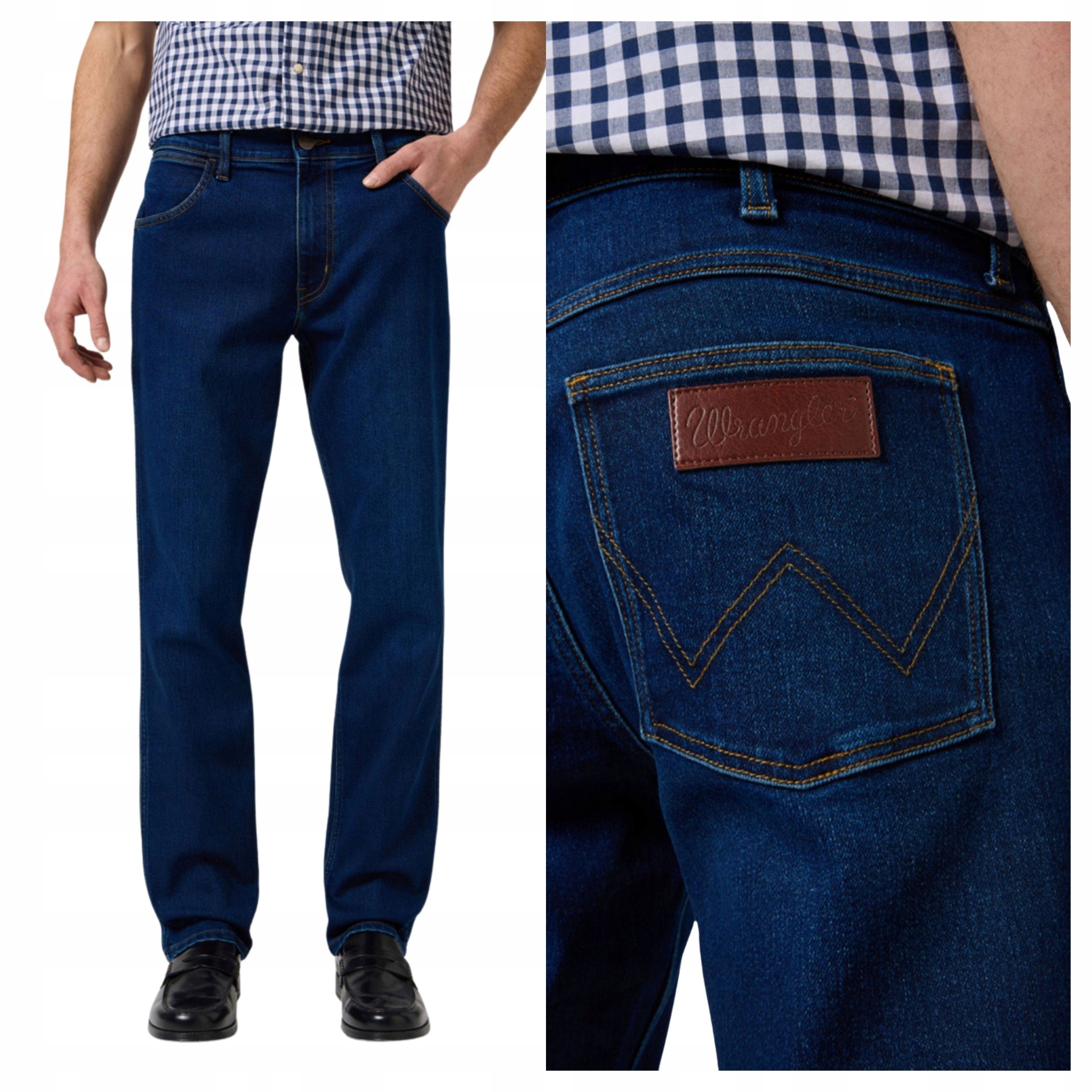 Pánské džínové kalhoty Wrangler Greensboro Cosmic Blue Regular Fit W38 L30