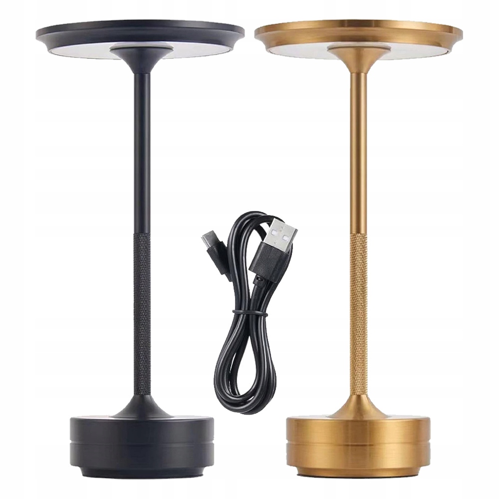 LAMPKA NOCNA LED STOŁOWA DOTYK USB AKUMULATOR STOJĄCA ŚCIEMNIACZ PRZENOŚNA Rodzaj gwintu zintegrowane źródło LED