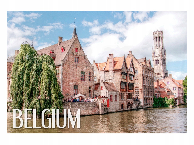 

Belgia Brugia Kanał Magnes na lodówkę