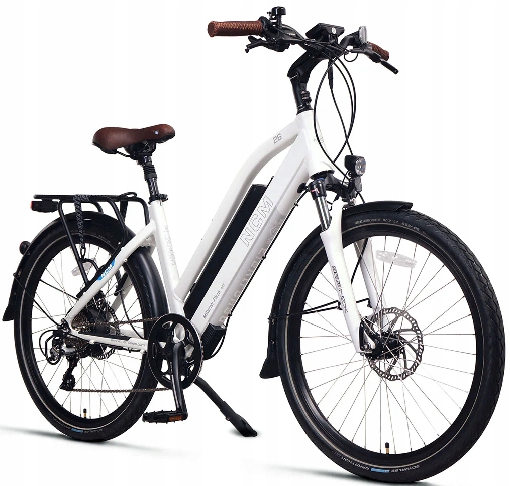 Rower Elektryczny Damski Miejski Ncm Milano Plus 26" , Hydraulika, 720 Wh