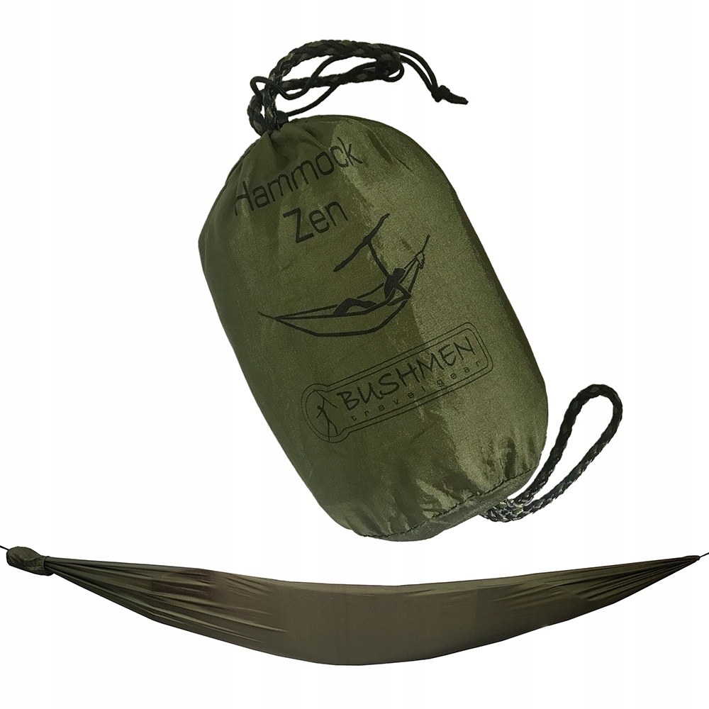 

Hamak Zen Bushmen Olive Lekki 350g karabinki