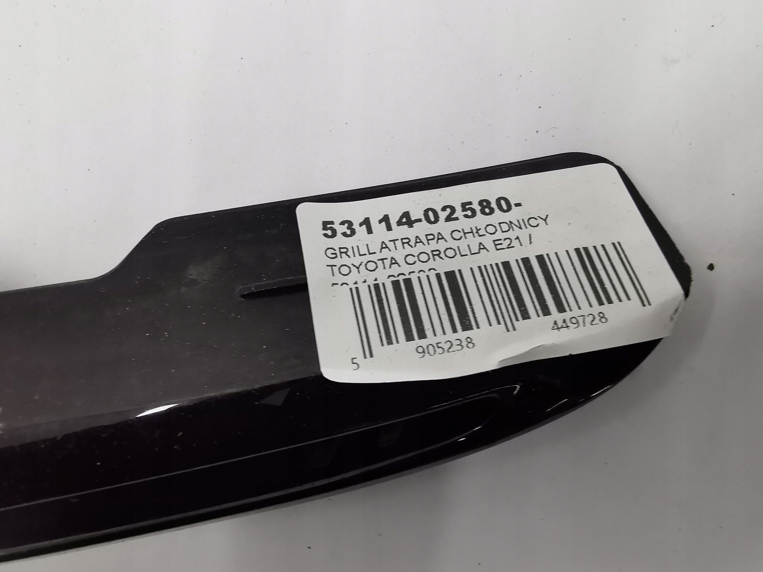 grill grille radiator TOYOTA COROLLA E21 / 53114-02580