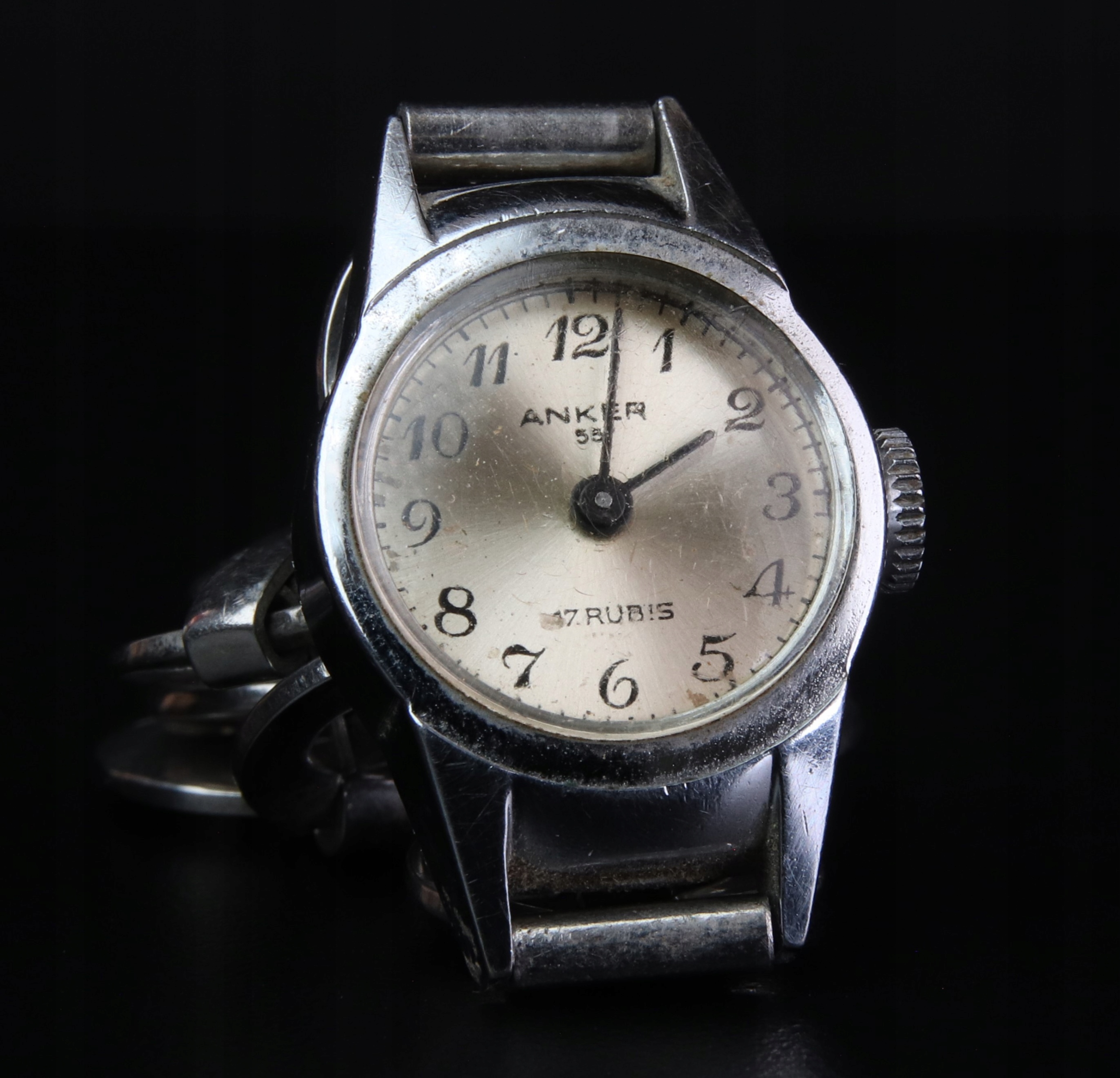 ANK STARY DAMSKI ZEGAREK ANKER 55 17 KAMIENI