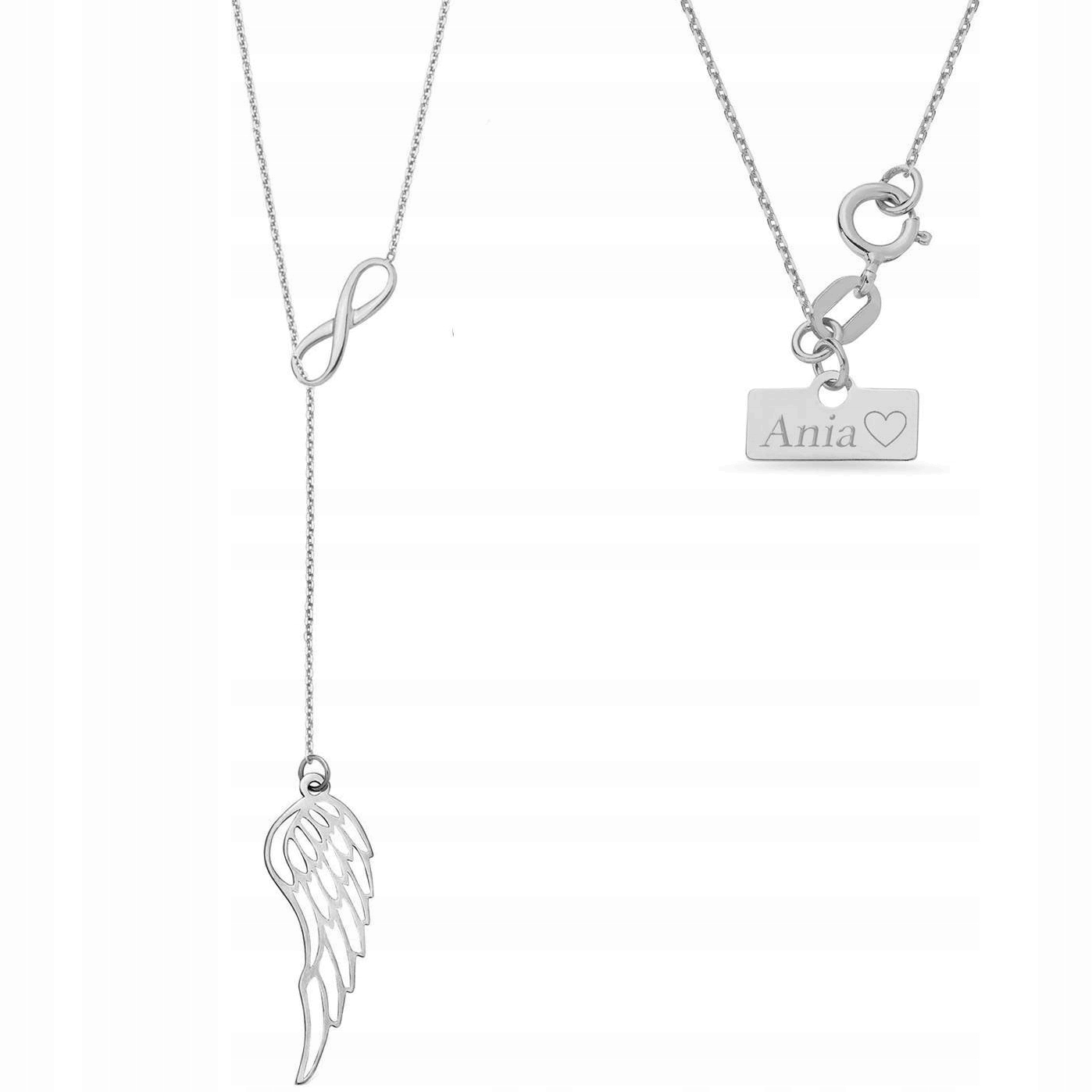 

Srebrna krawatka 925 Celebrytka Infinity Grawer