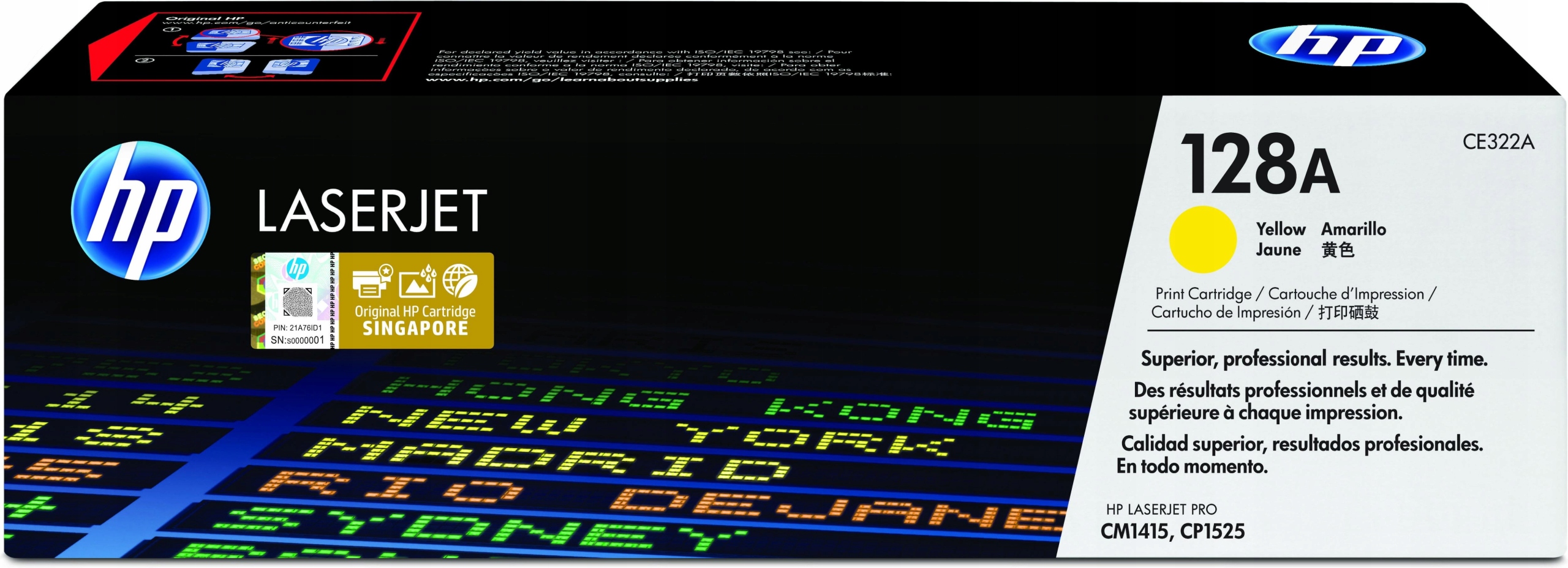 Toner Hp CE322A žlutá