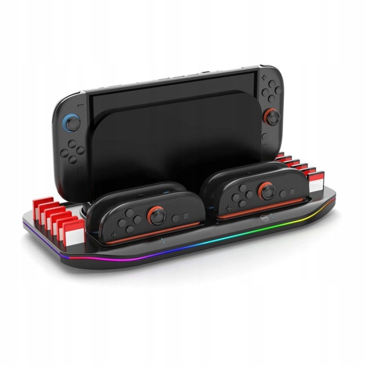 Stacja ładująca Rgb do Nintendo Switch 2 Joy-Con organizer na gry
