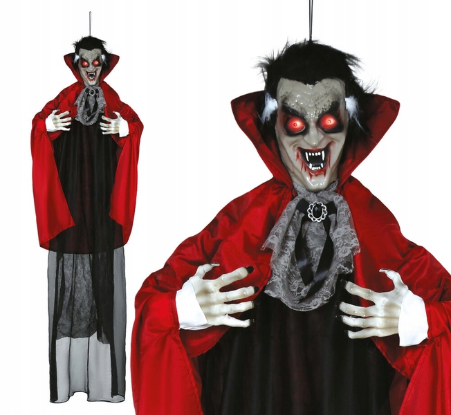 Závěsná Dekorace Upír Hrabě Drakula Zvuk Svatý Pohyb Halloween