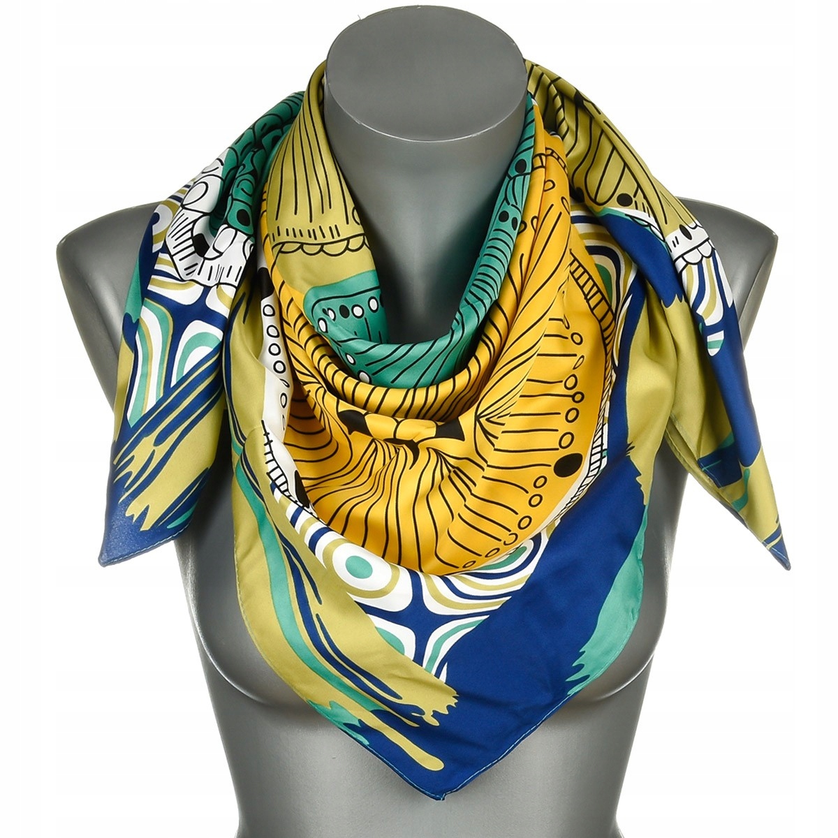 Chusta damska apaszka pod szyję lekka elegancka