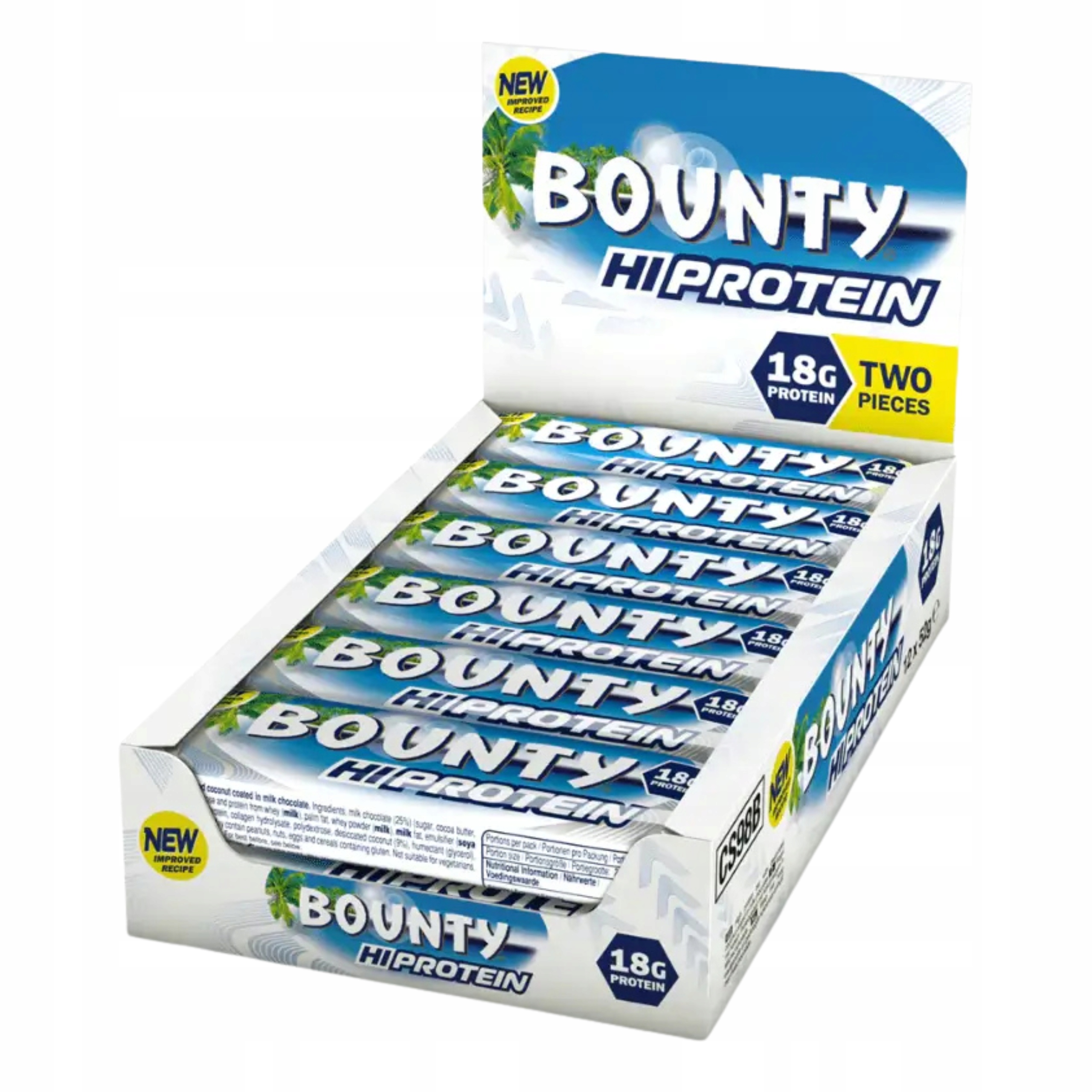 Baton Proteinowy Bounty Hi Protein Bar 12 szt Białko Kokos Czekolada Mars
