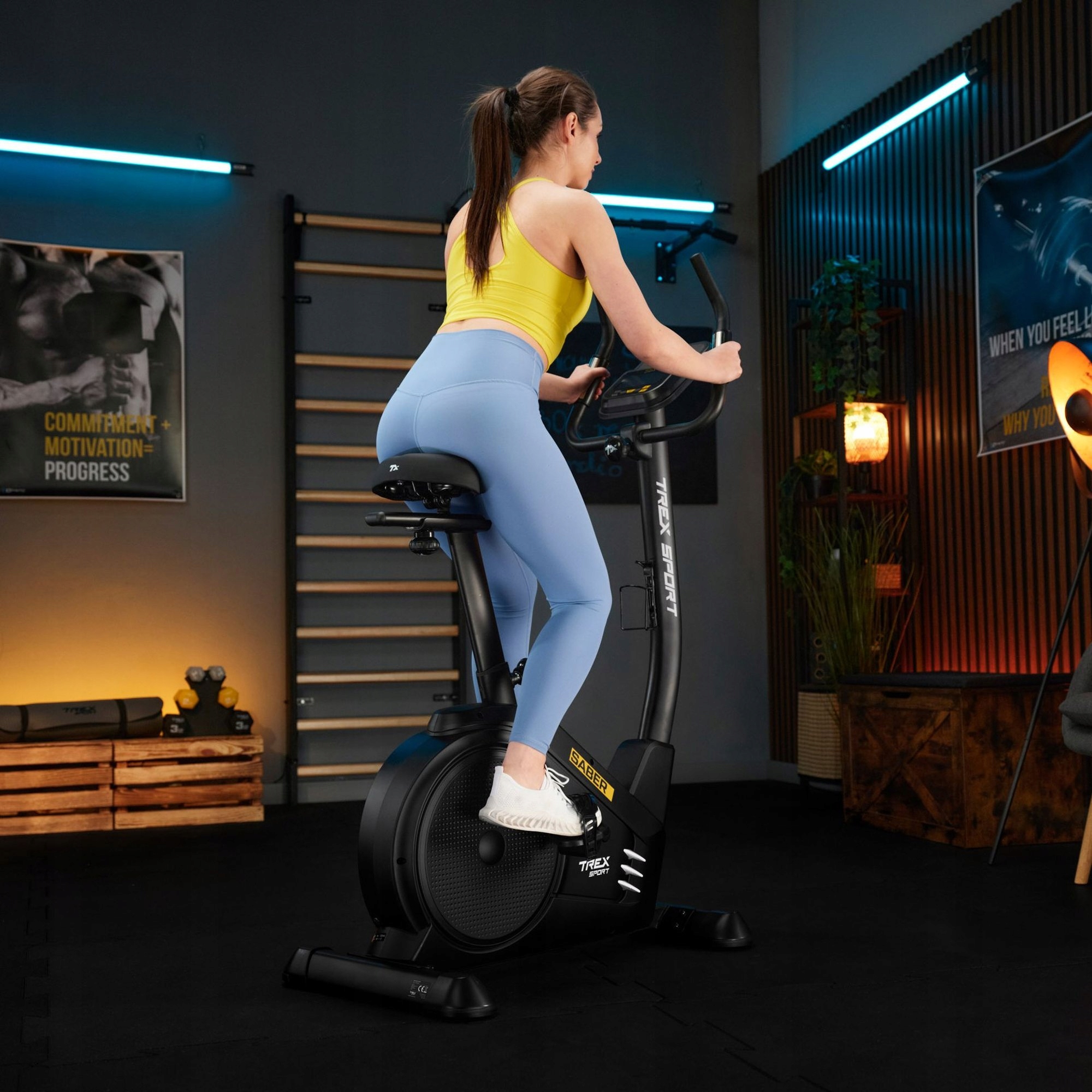 Велотренажер для домашнього використання з РК-дисплеєм SABER Trex Sport, оригінальна упаковка, стан